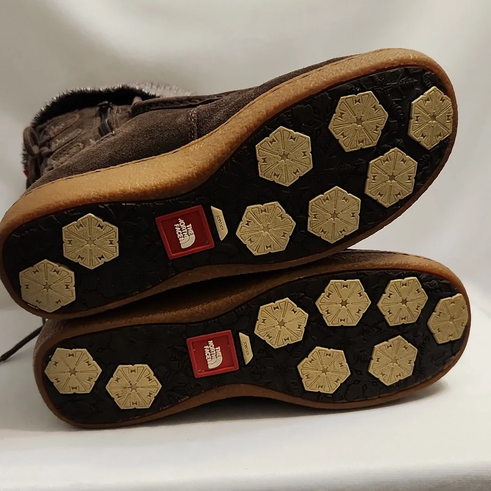 The North Face Alana Mid Knit Suede Fold-over Winter Boots (W Size 7)